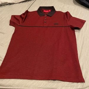 Hugo boss red polo shirt